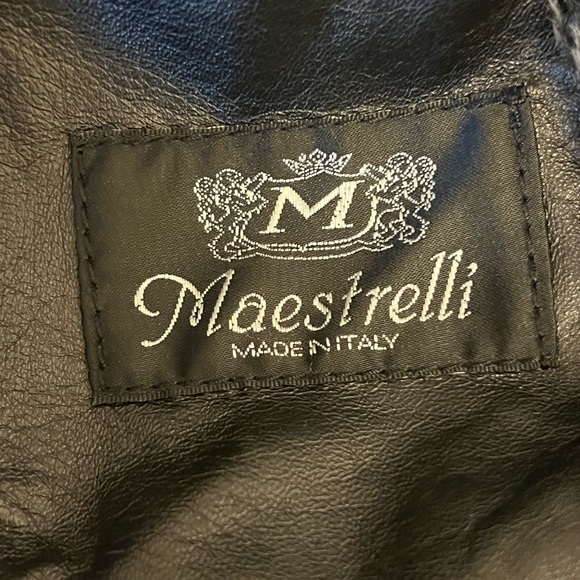 Maestrelli 100% Genuine Ash Black Shearling 3/4 Length Coat made in Italy - Picture 9 of 9